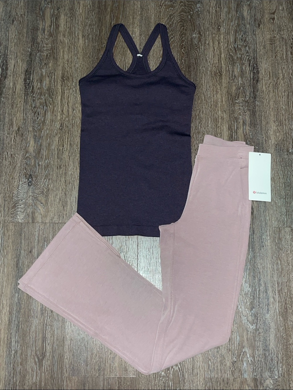 NWT/Like New Lululemon Purple/Pink Set. Size Top 4/Bottom XXS